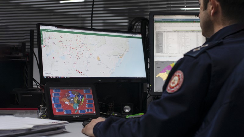Dados recebidos e analisados por técnicos da Secretaria do Meio Ambiente e Infraestrutura agora serão compartilhados com o CBMRS - Foto: Divulgação CBMRS
